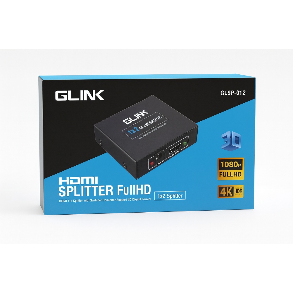 Splitter ตัวขยายสัญญาณภาพ แยกสัญญาณ HDMI 1 ออก 2 จอได้พร้อมกัน