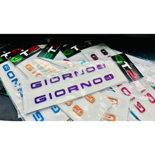 โลโก้Giorno งานมิเนียมชุบสีสวยๆแบรนด์แท้GTP