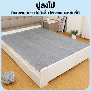 แผ่นรองกันชื้นที่นอน ดูดซับความชื้น 3/3.5/5/6ฟุต กันชื้น ต้านเชื้อแบคทีเรีย กันไรฝุ่น นุ่มสบาย ระบายอากาศ แห้งไว