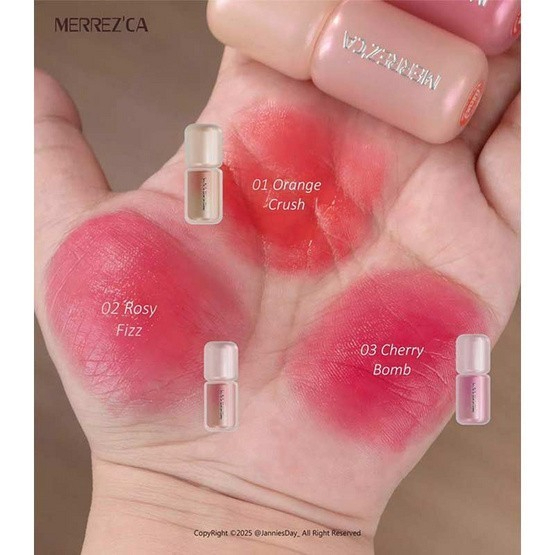 ลิปทิ้นท์ Merrezca สเตน สเตย์ ออล-อิน-ทิ้นท์ Stain Stay All-in-Tint เนื้อเจล กันน้ำ 5ml สีแน่น ราคา ถูกที่สุด ดีลบีเคเค แกลเลอรีภาพที่ 4