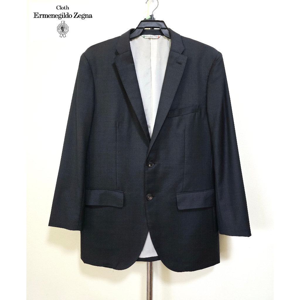Ermenegildo Zegna เสื้อสูท สีเทาดำ อก 42 นิ้ว มือสอง2