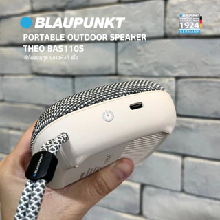 BLAUPUNKT ลำโพงบลูทูธกันน้ำ IPX6 Bluetooth 5.3 กำลังขับ 10 วัตต์ แบตเตอรี่ 2600mAh รุ่น THEO