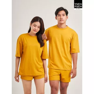 YuenPuen ยืนพื้น กางเกงขาสั้น 14 สี รุ่น French Terry ผ้าเกล็ดปลา ยืดหยุ่น นุ่มอยู่ทรง ใส่สบาย