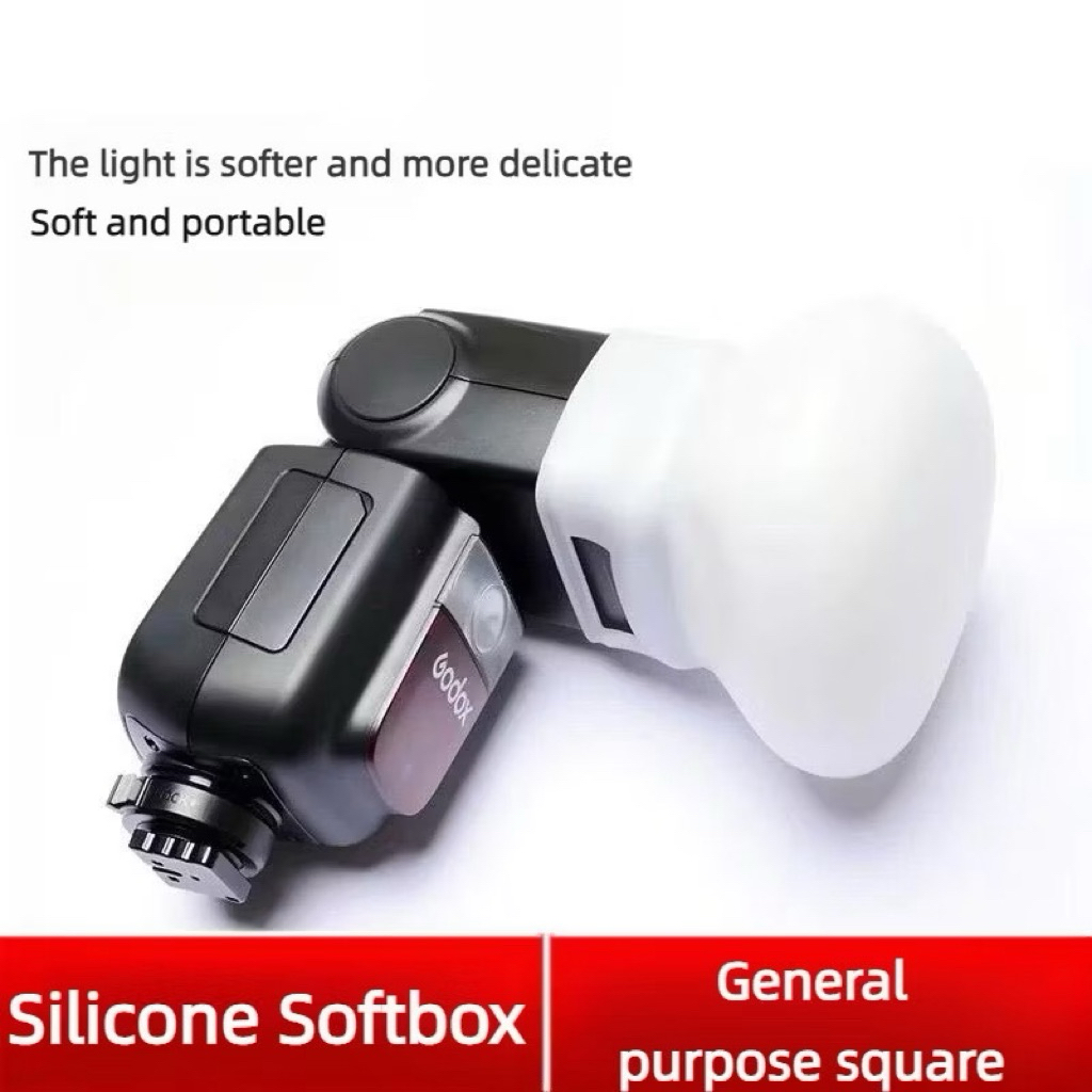 GODOX MF-DD ซิลิโคลน ซอฟบอค Softbox for Godox TT600 TT685 ii V860iii MF12 Canon Nikon ซอฟแสงนุ่ม ราคาถูก Shopee Lazada