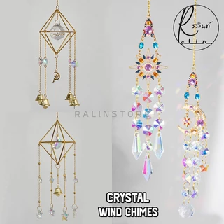 โมบายคริสตัล Crystal Wind Chimes กระดิ่งลม ระฆังมงคล เสริมฮวงจุ้ย โมบายแขวนตกแต่งบ้าน