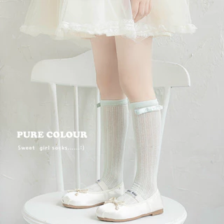 ถุงเท้าเด็ก ลูกไม้สไตล์เกาหลี ตาข่ายบาง - 4 น่ารักมากแม่ สำหรับน้อง 3-8 ขวบ New พร้อมส่งในไทย 🦁✨