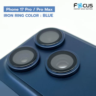 Focus กระจกเลนส์กล้อง ไทเทเนียมผิวด้าน กันรอย for iPhone 17 Pro Max Air 16e 17e