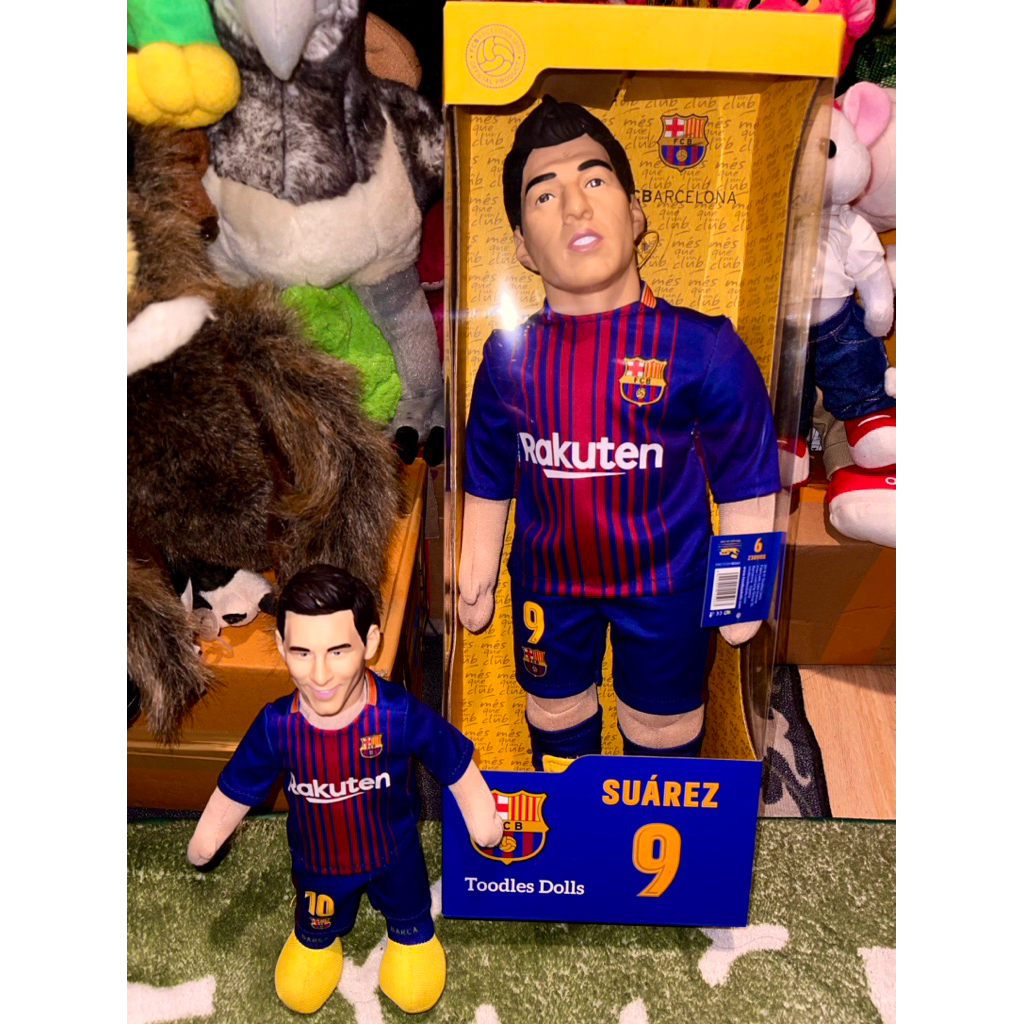 Messi & Suarez ( Barca ) ตุ๊กตาหัวยางลิขสิทธิ์แท้