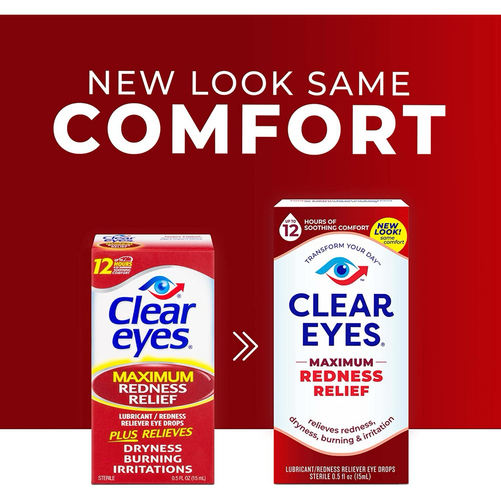 Clear Eyes Maximum redness relief 15 ml. EXP 2027