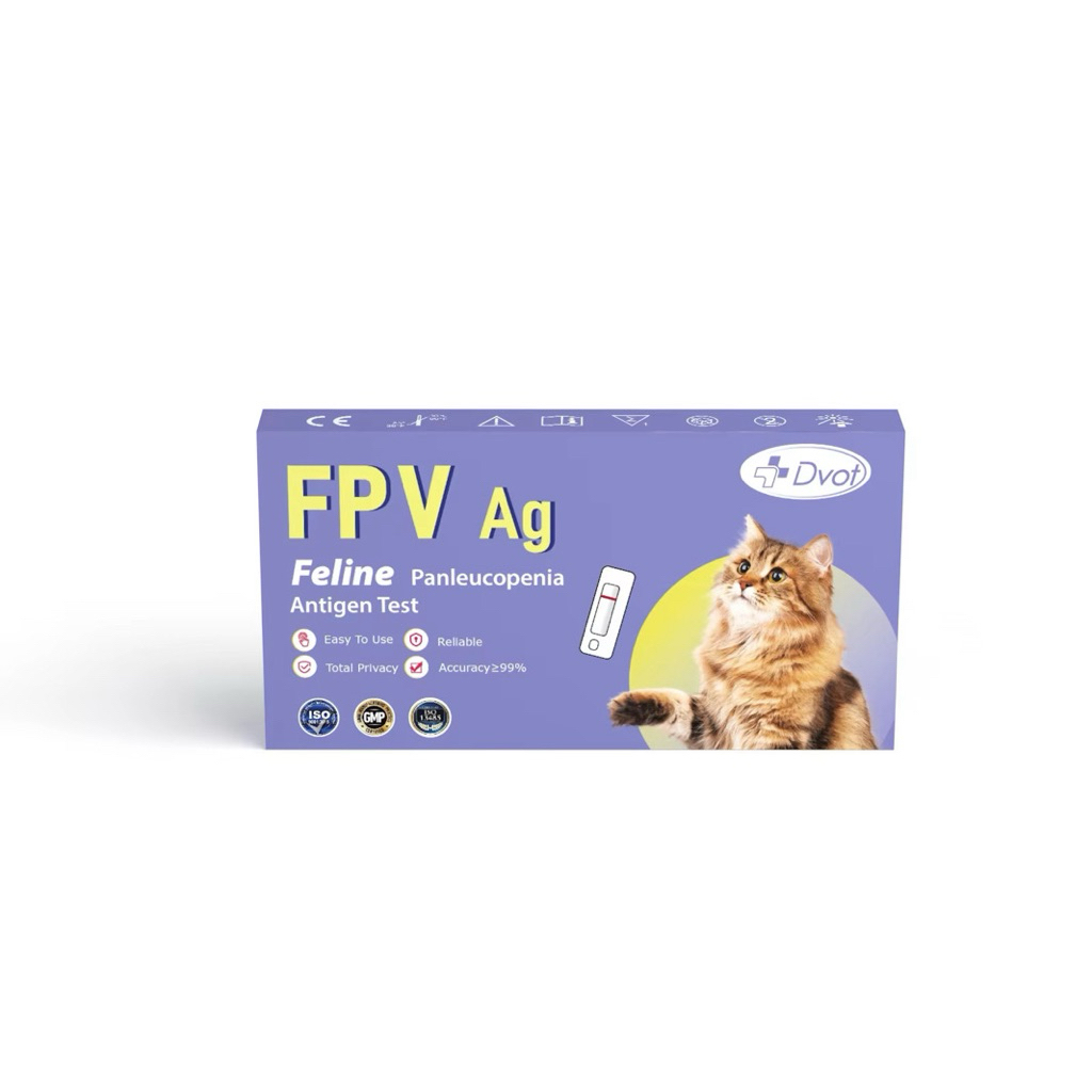 FPV ชุดตรวจโรคไข้หัดสำหรับแมว 1กล่อง 10เทส