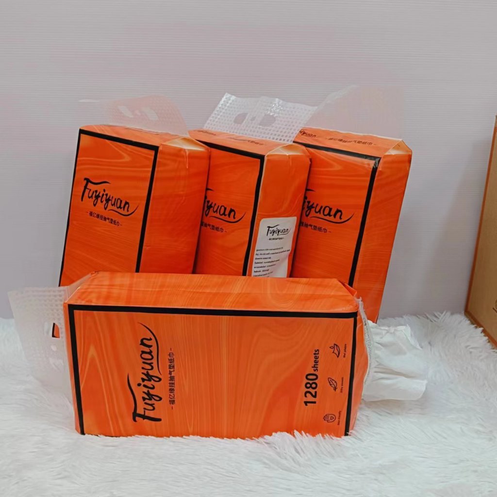 Fuyiyuan กระดาษทิชชู่เช็ดหน้าลายดอกไม้ 1 ห่อ 1280 แผ่น ทิชชู่แบบดึงแขวนได้ - รูปที่ 6