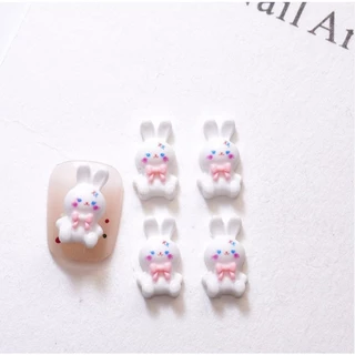 XL2.[ร้านไทย][ถุงละ 20 ตัว] 🐰✨ อะไหล่ติดเล็บเรซิ่นรูปกระต่ายน่ารัก สีหวาน แต่งลุคเล็บให้หวานละมุน 💅💕