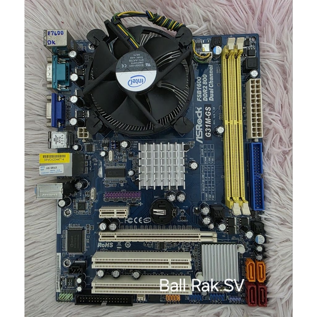 เมนบอร์ด ASRock G31M-GS / CPU E7600