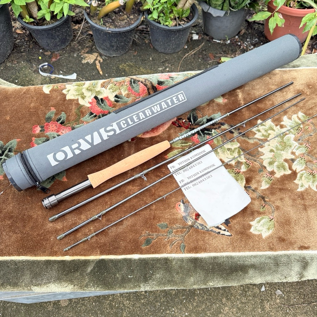คันฟลาย ORVIS CLEARWATER 7.6 ฟุต 4 ท่อน สภาพเหมือนใหม่ ท่อเก็บครบ ตรงรุ่น
