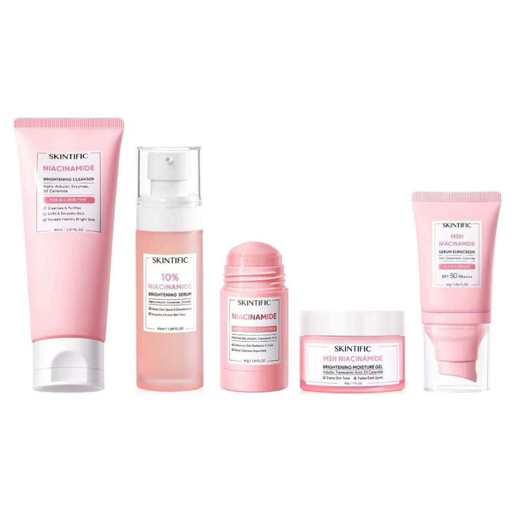 MSH Niacinamide brightening คลีนเซอร์ เซรั่ม กันแดด มอยเจอไรเซอร์ มาสก์