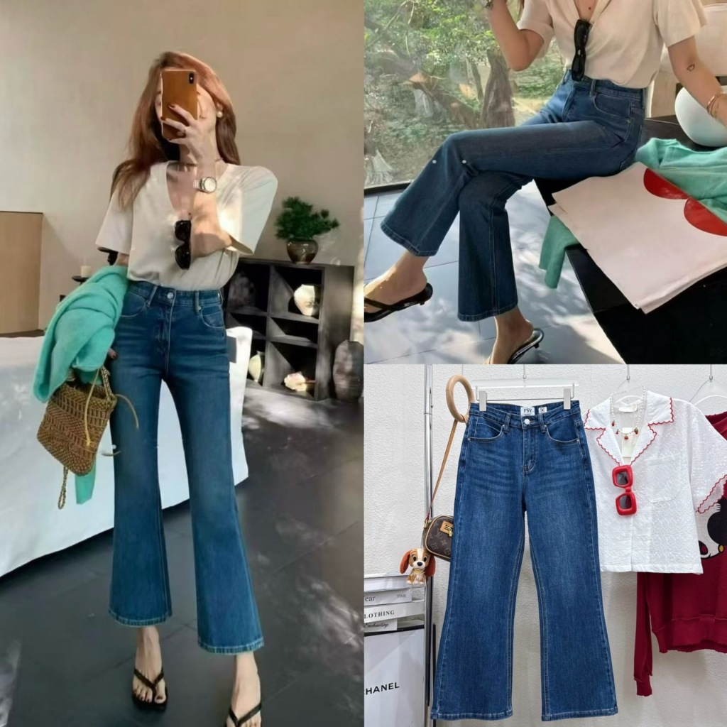 Simple bootcut jeans กางเกงยีนส์ขาม้าเต่อ TAG FSY 🇰🇷