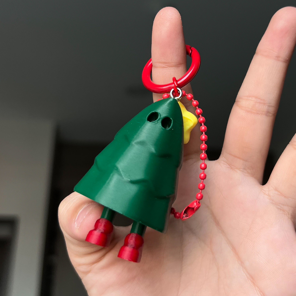 (แบบตะขอหัวใจหมดเป็นแบบห่วงกลมแทน) Zou X'mas tree Keychains 📣อ่านรายละเอียดก่อนสั่ง 📣