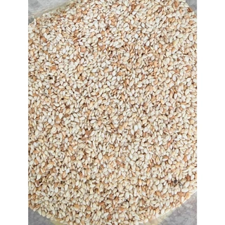 งาขาวคั่วเกรดประหยัด 1 กิโลกรัม บรรจุสูญญากาศ ตราเสือบิน | Roasted White Sesame Seeds Vacuum Bag