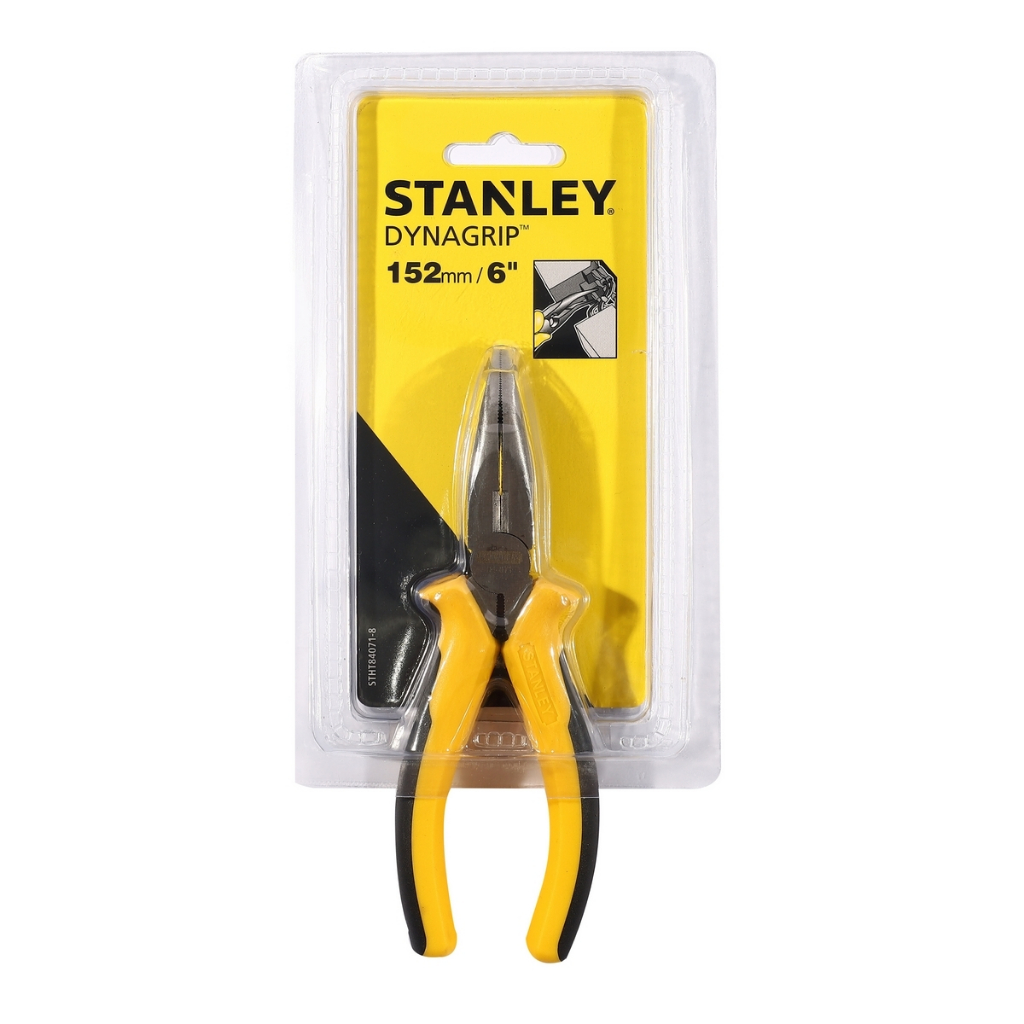 STANLEY คีมปากแหลม ปลายงอ DYNAGRIP 6" รุ่น : STHT84071-8