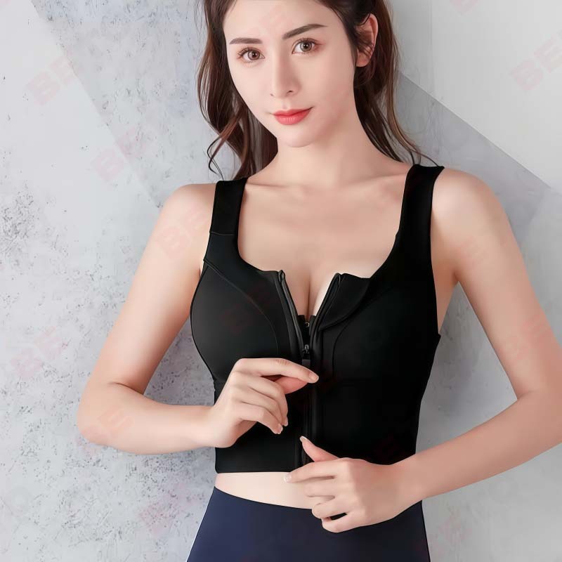 A61-[บราใส่เที่ยวสุดชิค] สปอร์ตบราดีไซน์ซิปหน้า ใส่แมตช์ชุดง่าย ทรงสวยเป๊ะดูแพง ผ้าหนานุ่มไม่บาง งานตรงปก พร้อมส่ง - รูปที่ 6