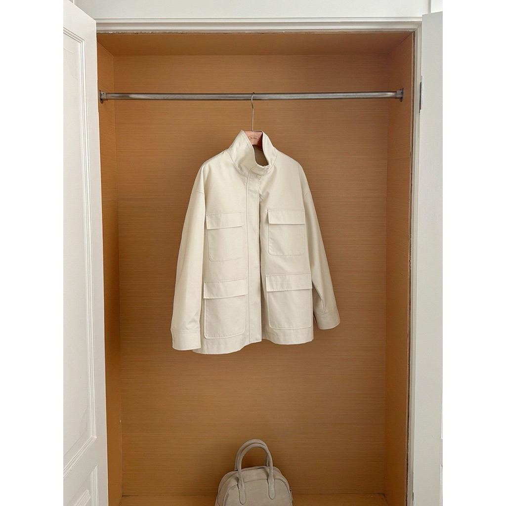 inbyin เสื้อแจ็กเก็ตคอตั้ง แต่งกระเป๋าหน้า ผ้าดีอยู่ทรงสวย (พรี 15 วัน) - รูปที่ 5