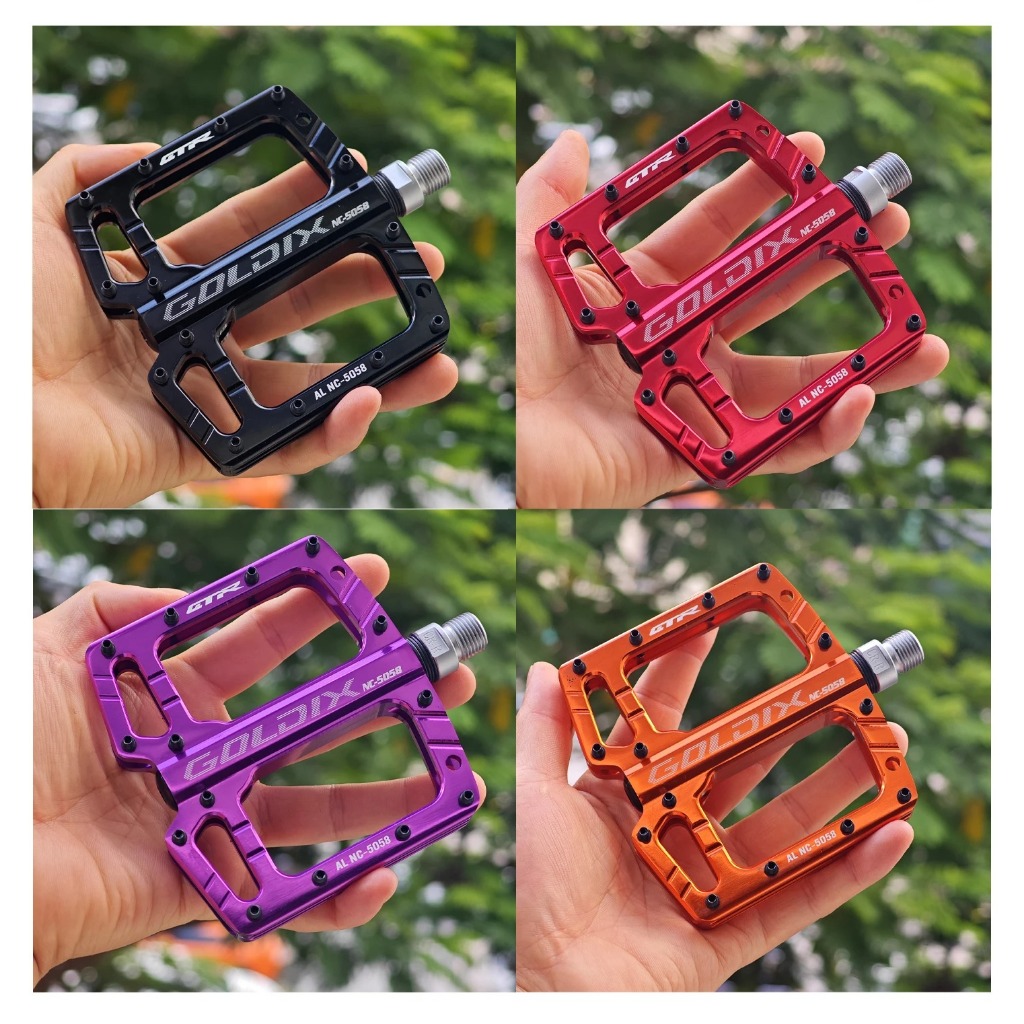 GOLDIX บันไดจักรยาน 3 แบริ่ง หมุนลื่น แป้นเหยียบกันลื่น MTB ROAD BIKE Sealed BEARING Pedals ความแข็งแรงสูง