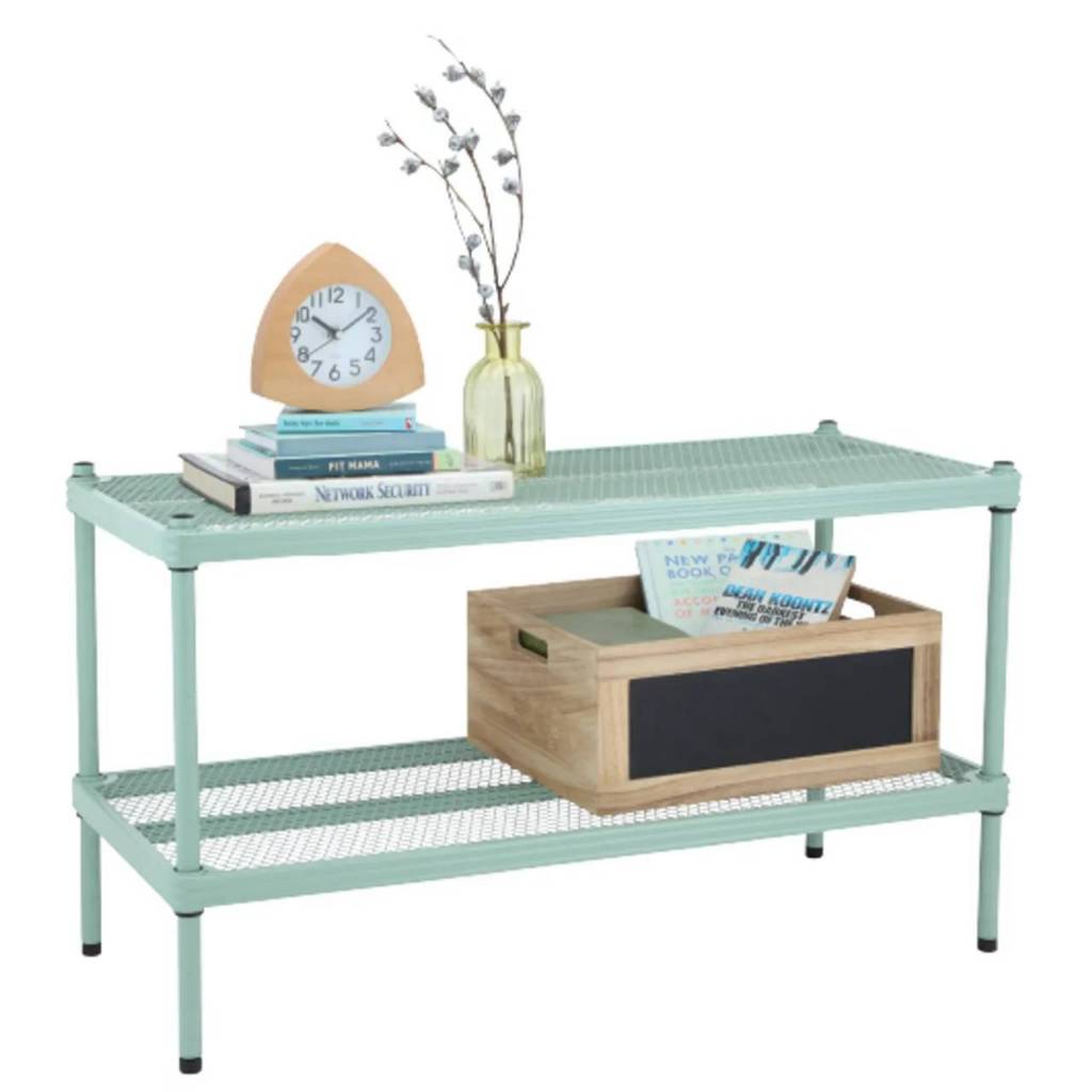 Index ชั้นวางของสีพาสเทล 2 ชั้น ขนาด W78.9 L33 x H45 cm.