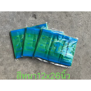 ถุงหูหิ้วสีหนาตราต้นกล้วยขนาด12x26นิ้ว/