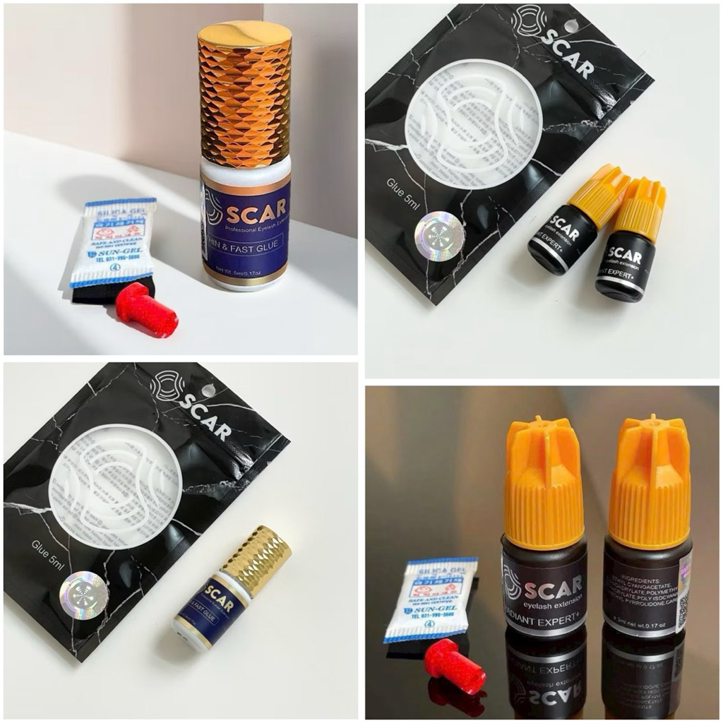 กาวต่อขนตา OSCAR GLUE แห้ง0.3-1วิ , 1-2วิ ของแท้100% ใช้ดีติดทนนาน