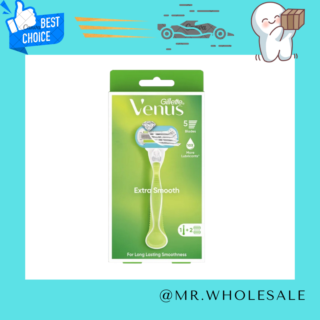 [Gillette] Venus Extra Smooth 5 Blades 1 Razor ยิลเลตต์วีนัส ชุดมีดโกน สำหรับผู้หญิง