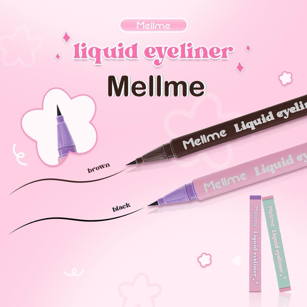 พร้อมส่ง❣️ Mellme Liquid eyeliner - อายไลน์เนอร์หัวพู่กัน เมลมี