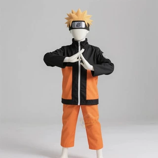 Naruto เครื่องแต่งกาย Uzumaki เครื่องแต่งกายสำหรับเด็กอะนิเมะเด็กคอสเพลย์ปาร์ตี้ฮาโลวีน
