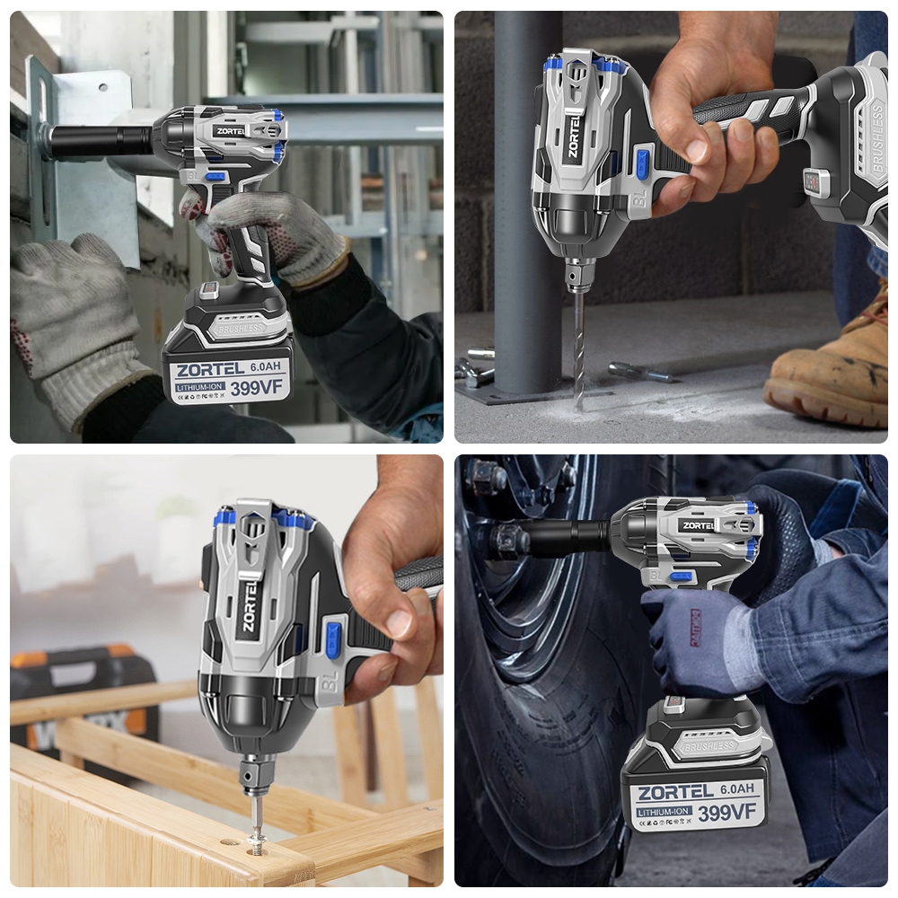 ZORTEL ประแจไฟฟ้าไร้สาย 650N.M แรงบิดใหญ่ บล็อกไร้สาย บล๊อคไฟฟ้า ประแจไฟฟ้า บล็อกไฟฟ้าไร้สาย ประแจกระแทก บล็อกไฟฟ้า - รูปที่ 5