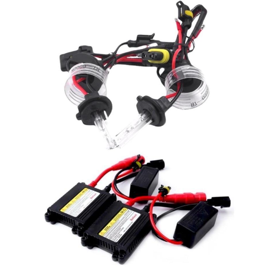 hi_tools ชุดหลอดไฟหน้ารถยนต์ XENON HID เป็นชุด1คู่ ขั้ว H7 พร้อมบัลลาสต์ 35W มีค่าสี 3K 43K 5K 6K 8K
