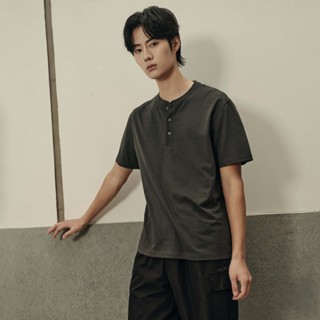 GIORDANO (Korea Collection) เสื้อยืดผู้ชาย Men's Cotton Blen…