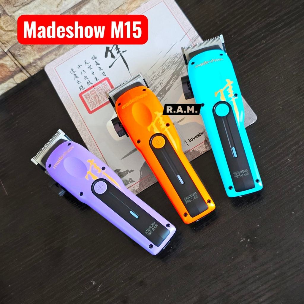Madeshow รุ่น M15 ปัตตาเลี่ยนตัดผม ไร้สาย แบบตัดขึ้นทรง ความแรง 6800RPM ใช้งานต่อเนื่อง 210 นาที