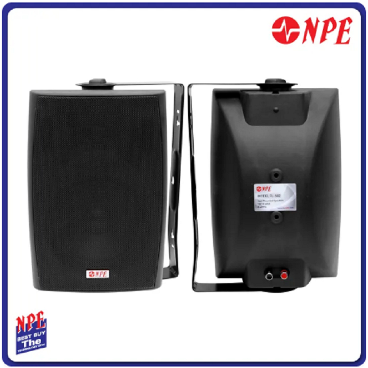 NPE ตู้ลำโพงพลาสติกติดผนัง 6" FL-602 (ราคาต่อคู่)