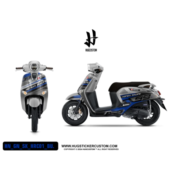 สติ๊กเกอร์แต่งรถ จีออโน่ Honda Giorno ลาย HRC thumbnail 6