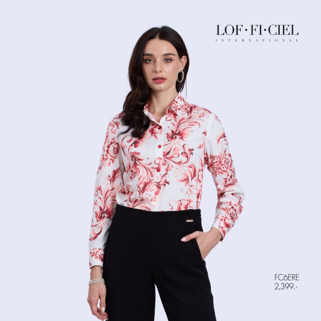 LOF-FI-CIEL เสื้อ แขนยาว สีแดง FC6ERE