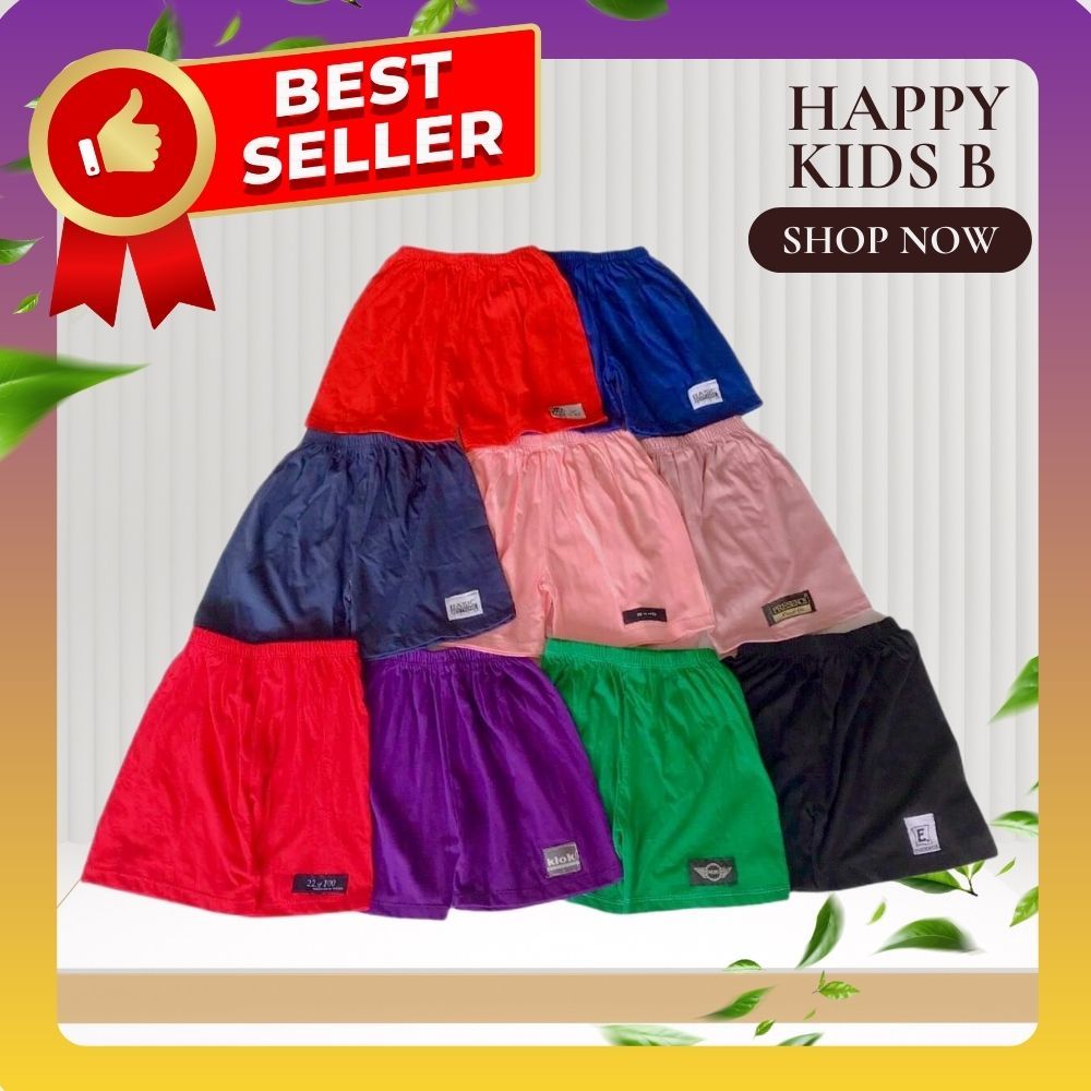 กางเกงขาสั้นเด็ก อายุ 1-12ปี คละสี