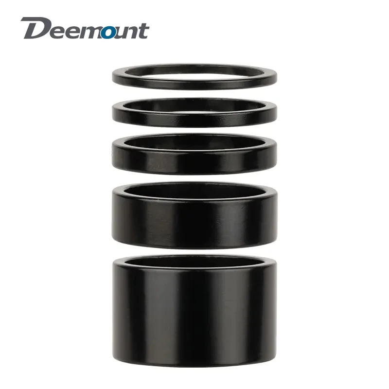 Deemount แหวนรองคอ อลูมิเนียม Spacer ขนาดมาตรฐาน 1-1/8 "28.6 มม.หนา 20/10/5/3/2 mm.(สีดำ)