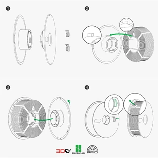 Bambu Lab PLA Lite เส้นพลาสติก Filament เกรดพรีเมียม ของแท้ แท้พร้อม RFID Auto Setting