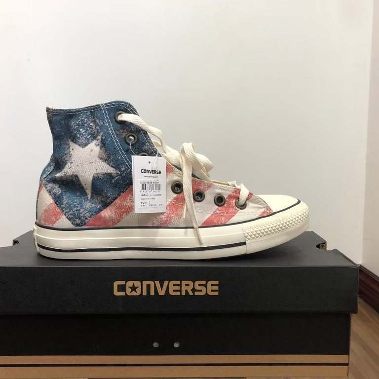 รองเท้า Converse all star รุ่น Converse103: 11-110IC MRB สีแดง/ฟ้า งานแท้100% โปรโมชั่นลดราคา 30%