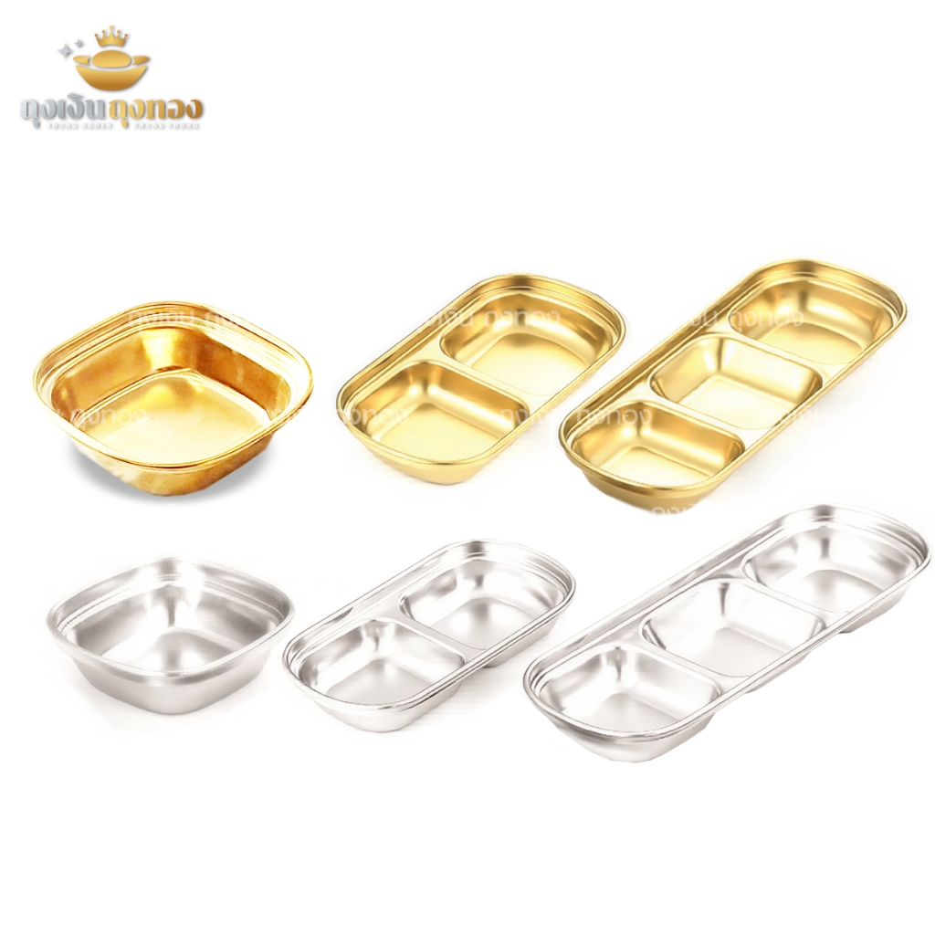 ถ้วยน้ำจิ้มเกาหลี สแตนเลส 1 ชิ้น ถ้วยเสิร์ฟน้ำจิ้ม ร้านอาหารเกาหลี ใช้ทนร้อน งานสแตนเลสคุณภาพดี