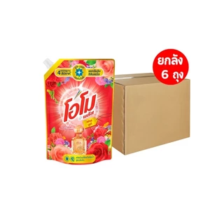 (ยกลัง 6 ถุง) Omo โอโมพลัส น้ำยาซักผ้า 1300 มล.