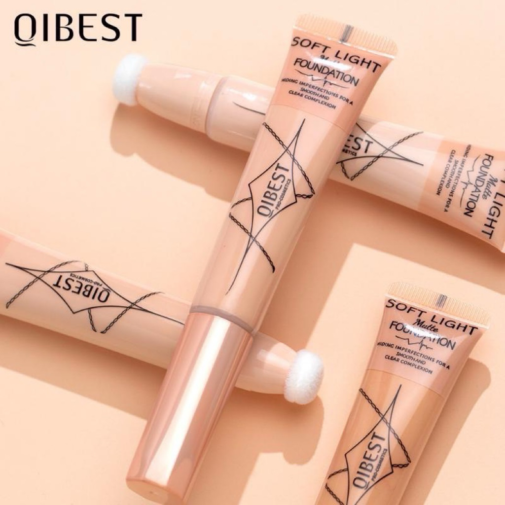 Qibest Soft Light Matte Foundation รองพื้น