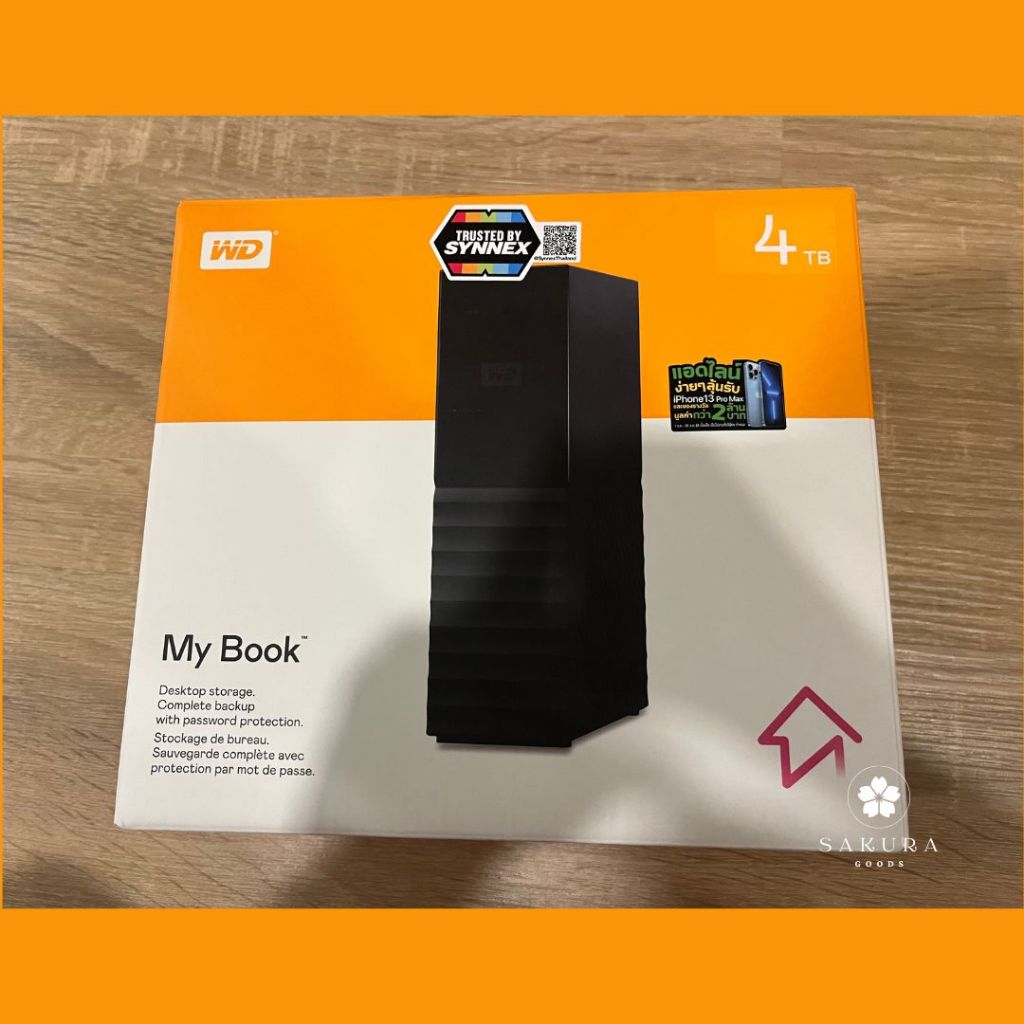[ พร้อมส่ง / มือสอง ] 4 TB EXTERNAL HDD (ฮาร์ดดิสก์ภายนอก) WD MY BOOK BLACK สีดำ WDBBGB0040HBK