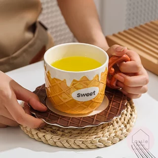 NEW 🍯 เซตจานชาม Sweet Bread Bakery ลายขนมปัง เข้าไมโครเวฟได้ สำหรับสายโฮมคาเฟ่ ใช้แต่งโต๊ะอาหาร Lassie Decor 🍞