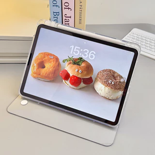 เคส สําหรับSamsung Galaxy Tab S10+ S10FE A9+ A9 S9+ Fe S9Plus S9FE S9 S8 S7หมุนได้ 360 องศา เคสใสเคสแท็บเล็ต Tab S10Lite