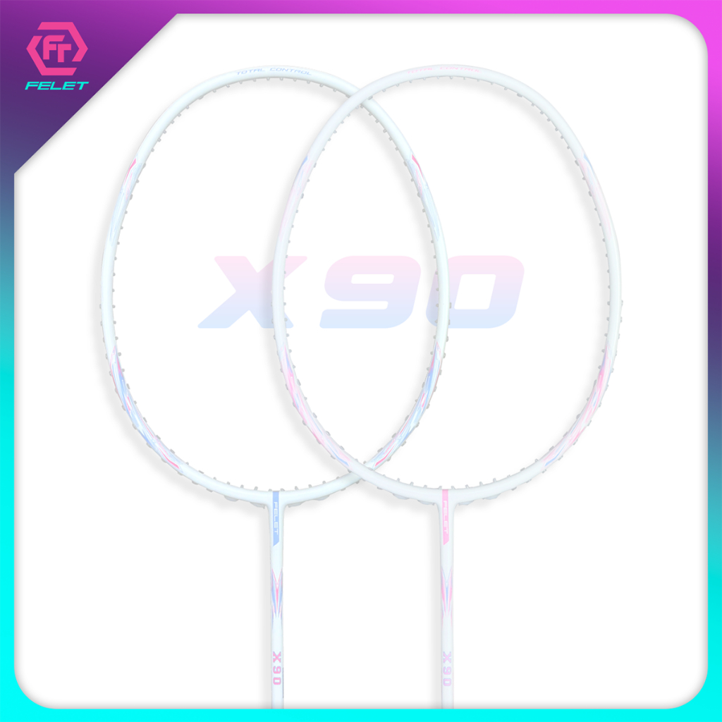 FELET ไม้แบดมินตัน รุ่น X90 แถมเอ็น คละสี + ซองหนัง PVC
